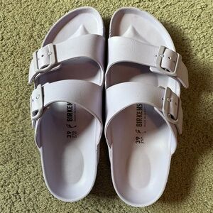 Birkenstock Arizona Essentials EVA Sandal in Purple Fog Size 39 Women’s (8.5-9)